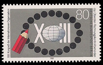 80 Pf Briefmarke: Kongreß Rechnungskontrollbehörden 80 Pf Briefmarke: Kongreß Rechnungskontrollbehörden