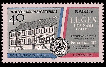 300 Jahre Französisches Gymnasium Briefmarke Berlin
