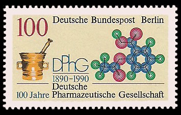 100 Pf Briefmarke: 100 Jahre DPhG