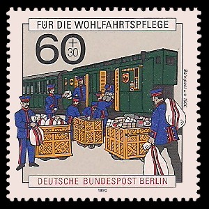 Wohlfahrtsmarke 1990 Post Briefmarke Berlin